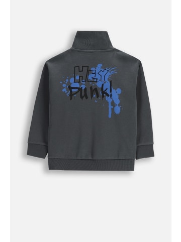 Coccodrillo Reißverschlussjacke mit Stehkragen in schwarzgrau