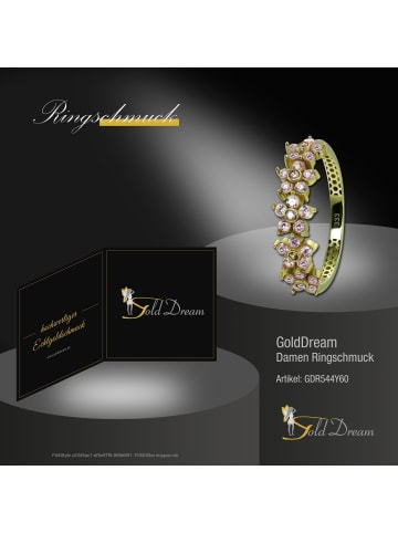 GoldDream Goldring 333 Gelbgold - 8 Karat, Blumen Größe 60 (19,1)