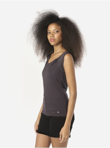 KOROSHI Kurzärmeliges Damen-T-Shirt mit Glitzer in Schwarz