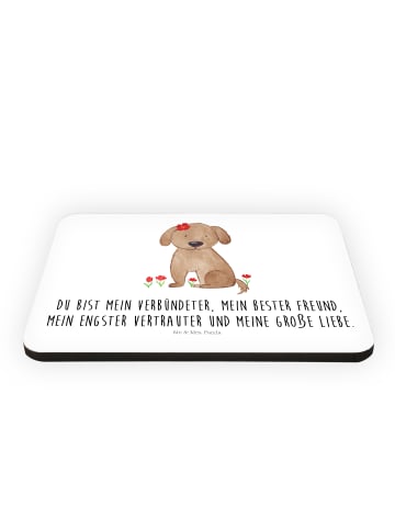 Mr. & Mrs. Panda Magnet Hund Dame mit Spruch in Weiß