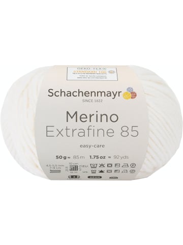 Schachenmayr since 1822 Handstrickgarne Merino Extrafine 85, 50g in White