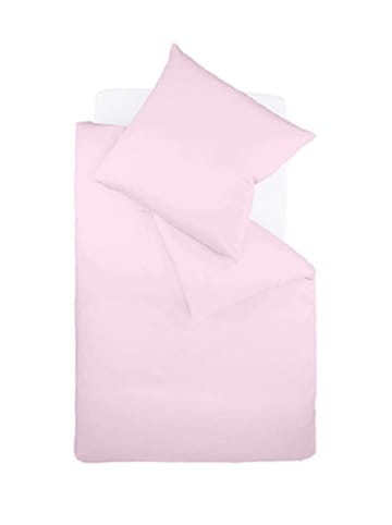 Fleuresse Baumwoll Bettwäsche Colours Interlock Jersey in rose