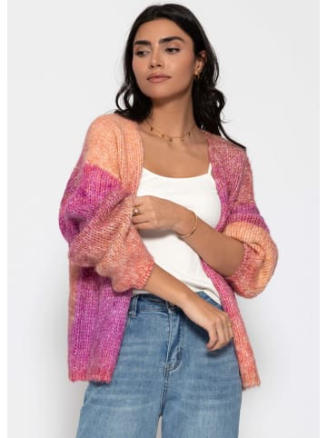 SASSYCLASSY Offener Cardigan mit Farbverlauf in Pink