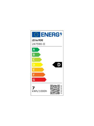 LED Line LED Line Prime LED BIRNE E27 7W 2700K 1000LM 170-250V G45 in Weiß