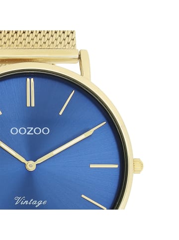 Oozoo Armbanduhr Oozoo Vintage Series gold groß (ca. 40mm)