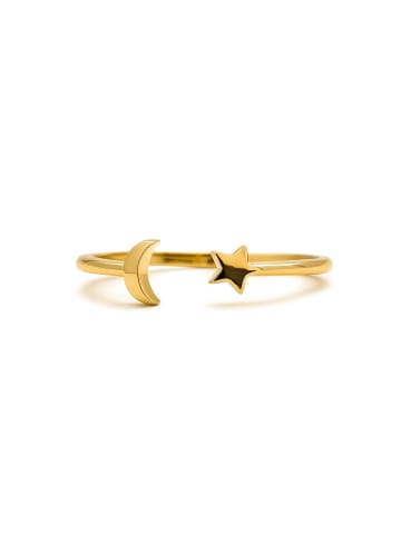 Luxenter Ring Onsah mit 18 Karat  verstellbar Gelbgold-Onsah gold