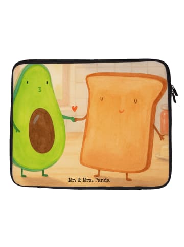 Mr. & Mrs. Panda Laptop Tasche Avocado Toast Design ohne Spruch in Weiß