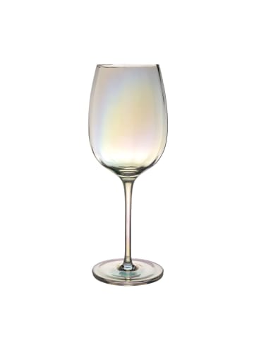 Intirilife Wein Glas Weißwein Rotwein 440ml in Regenbogen Schimmer