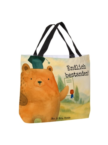 Mr. & Mrs. Panda Tasche Bär Prüfung Design mit Spruch in Weiß