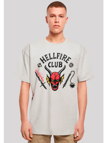 F4NT4STIC Oversize T-Shirt Stranger Things Hellfire Club in lightasphalt