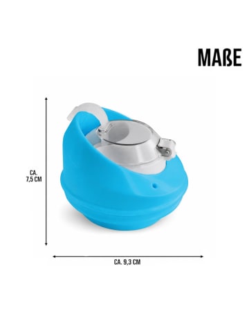 CrunchCup Ersatzdeckel für CrunchCup Tragbarer Müslibecher To Go in Blau