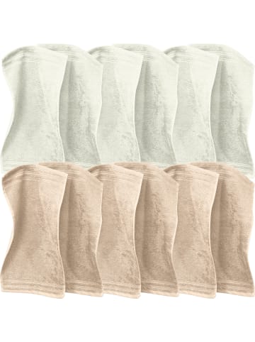 Erwin Müller Frottier Gästetuch im 12er-Pack Heidelberg in creme-beige