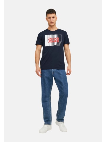 Jack & Jones T-Shirt 'Corp' in dunkelblau