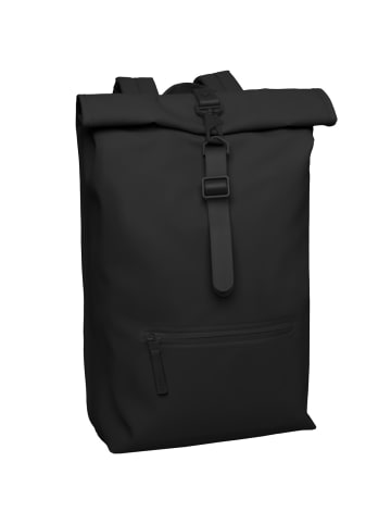 RAINS Rucksack Rolltop Rucksack W3 in schwarz