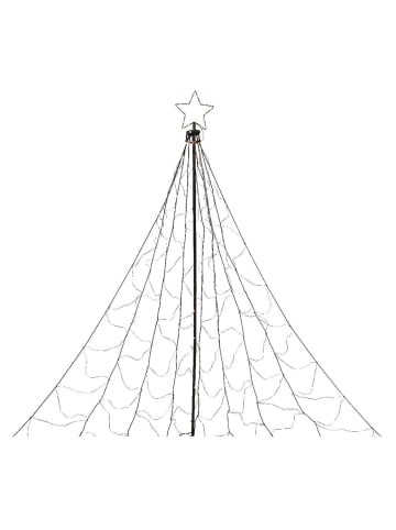 MARELIDA LED Lichterbaum mit Sternspitze funkelnde bernstein LED H: 3,2m