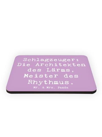 Mr. & Mrs. Panda Magnet Spruch Schlagzeug Architekten mit Spruch in Lavendeltraum