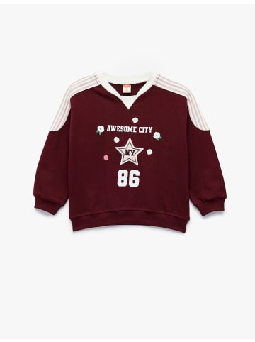 KOTON SWEATSHIRTS in Bordo
