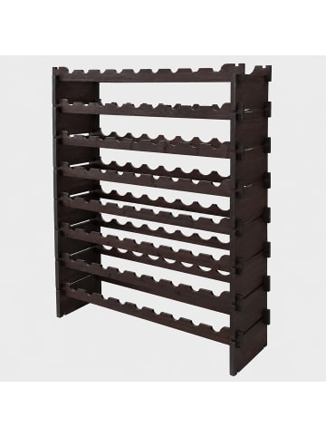 relaxdays Weinregal in Braun - (B)85 x (H)107 x (T)25,5 cm
