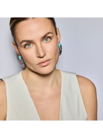 Luxenter Ohrringe  mit Silber-Finish und Amazonit – Kumora