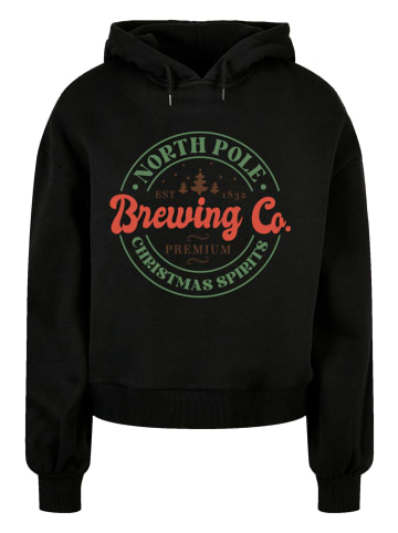 F4NT4STIC Oversized Hoody North Pole Weihnachten Spirits Brewing Company in schwarz