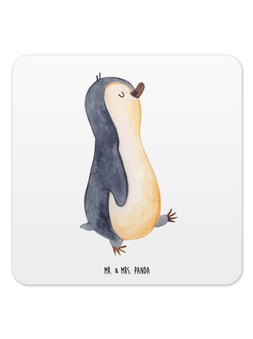 Mr. & Mrs. Panda Untersetzer Pinguin mHerzieren ohne Spruch in Weiß
