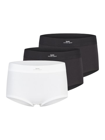 SPEIDEL Panty Cotton Sport in Schwarz / weiß