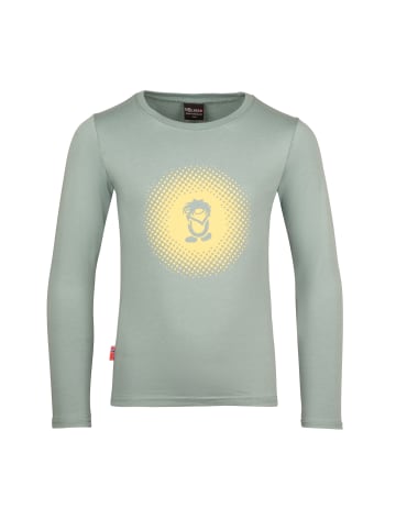 Trollkids Longsleeve Pointillism in glacier green/lemonade