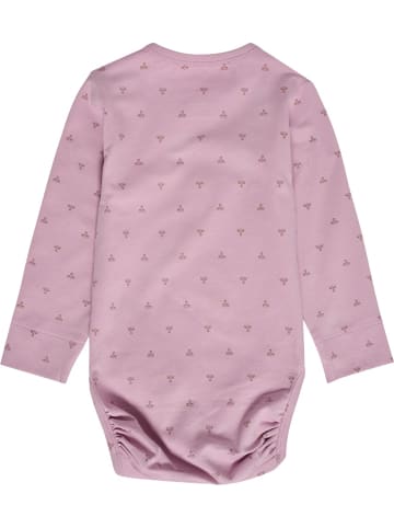 Hummel Kinder Langarmbody "Mini Bee Aop Body Longsleeve" in Lila