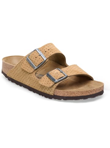 Birkenstock Sandale Arizona Suede Embossed in Beige