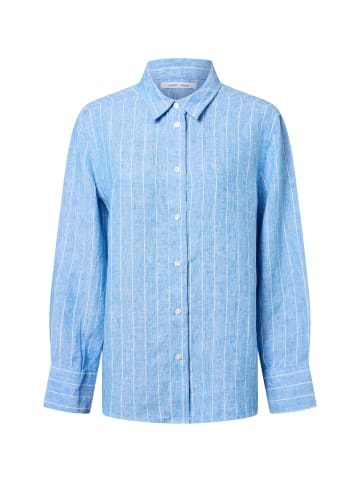 SAMSOE & SAMSOE Bluse Sanot in hellblau weiß