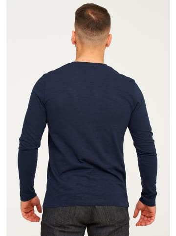 Jack & Jones Langarmshirt mit Logo - JCORISE INFINITY TEE LS CREW NECK in Navy Blazer