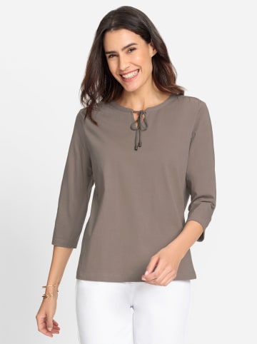 WITT WEIDEN 3/4-Arm-Shirt in taupe
