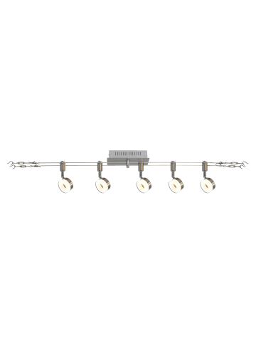 näve LED Deckenleuchte "TONY" in stahl-blank - (L)50 cm x (B)6 cm x (H)12 cm - EEK G