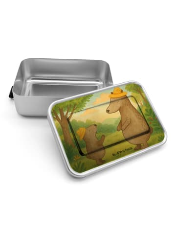 Mr. & Mrs. Panda Lunch Box Bären mit Hut Design ohne Spruch in Weiß