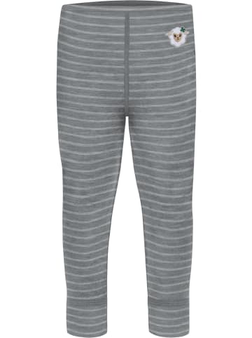 Normani Outdoor Sports Baby Merino Hose Tutira in Grau gestreift