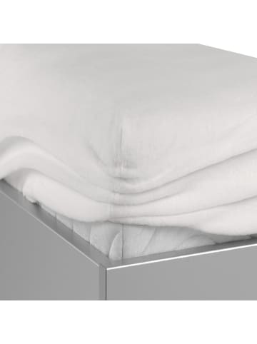 Erwin Müller Molton Matratzen-Spannbezug für Boxspringbett Dresden in weiß