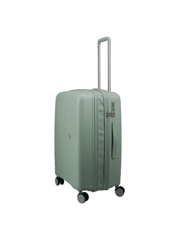 travelite Tamaris x Travelite Voyaage 4 Rollen Trolley M 66 cm mit Dehnfalte in sage green