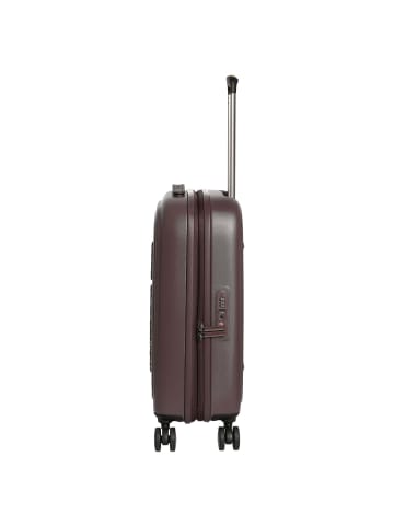 Mandarina Duck Logoduck+ - 4-Rollen-Kabinentrolley 52 cm erw. (deep blue) in choco ice