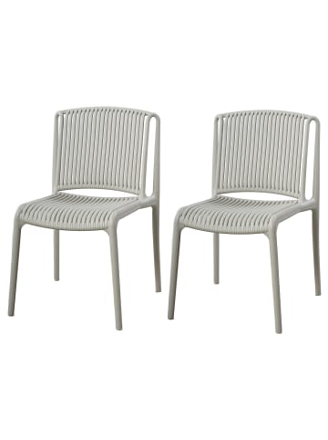 home24 Gartenstuhl Verta 2er-Set in Beige