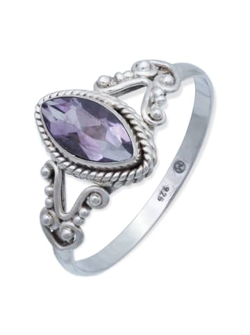 mantraroma 925er Silber - Ringe mit Amethyst facettiert