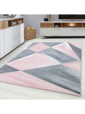 Teppich Boss Kurzflor Teppich Balia Pink