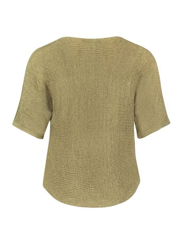 Betty Barclay Strickpullover kurzarm in Soft Olive