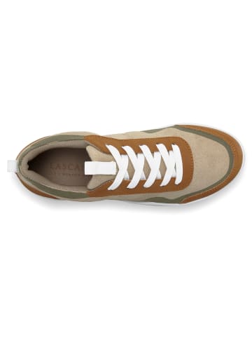 LASCANA Sneaker in beige/grün