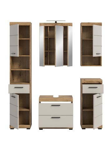 ebuy24 Badmöbelset Scout (5-teilig) Kaschmir 164 x 34 cm
