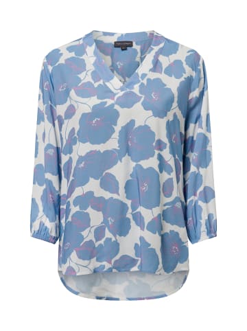 Franco Callegari Bluse Lola in hellblau weiß