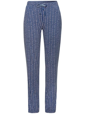 VIVANCE DREAMS Pyjamahose in blau-rosa-gestreift