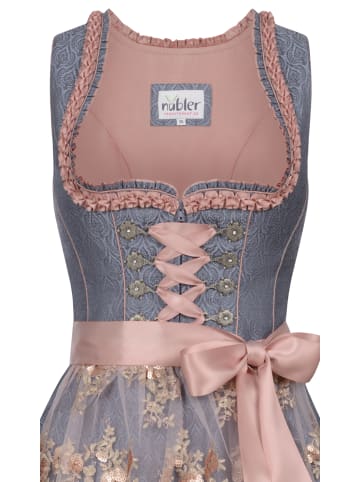 Nübler Mini Dirndl Gerhild in Rauchblau