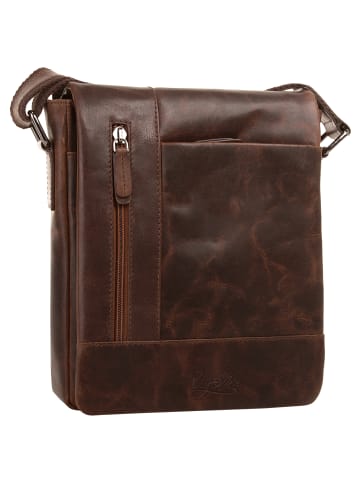 X-ZONE Umhängetasche in cognac