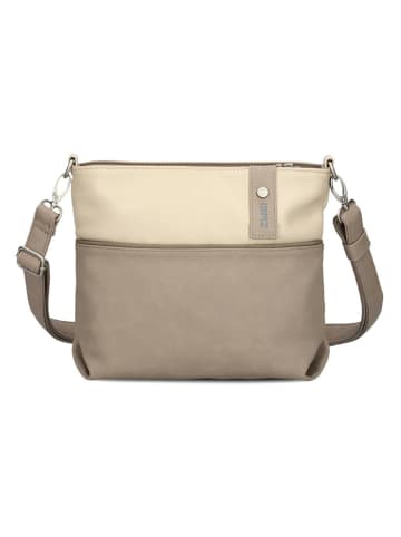 Zwei Jana Umhängetasche 27 cm in nubuk cappuccino
