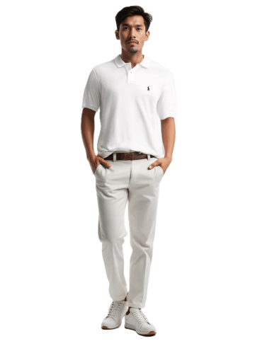 POLO RALPH LAUREN Piqué-Poloshirt Classic Fit Weiß